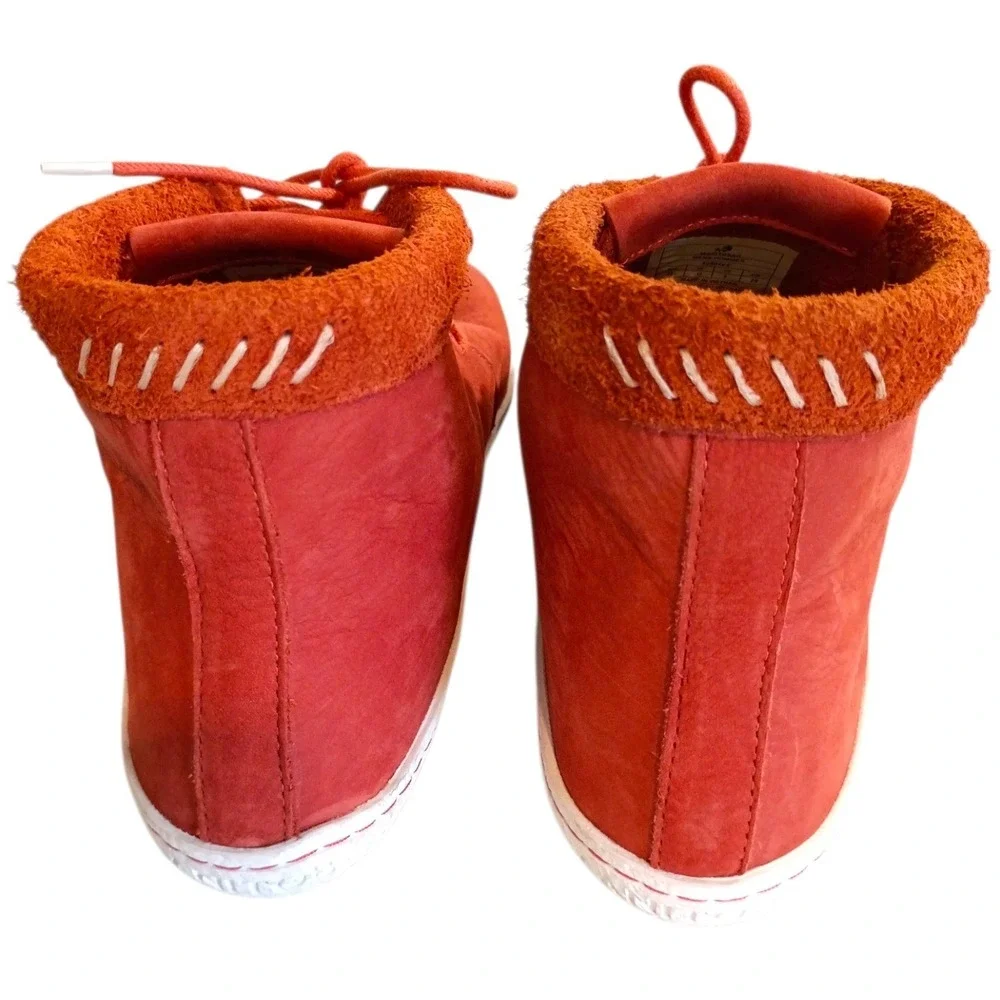 Manitobah Mukluks Tamarack Waterproof Boots Men's 10 Orange Suede Leather Winter
